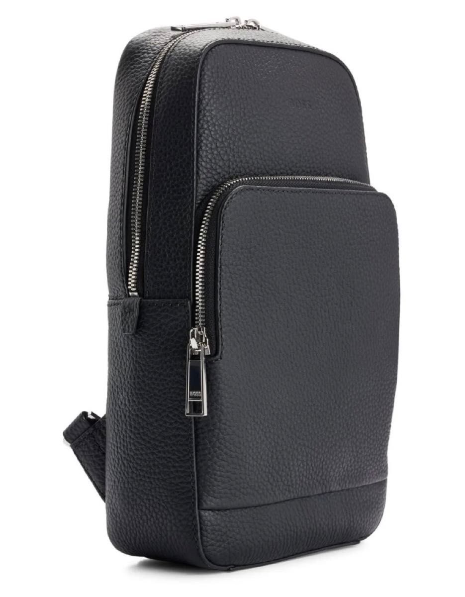新品】HUGO BOSS ヒューゴボス グレインレザー ショルダーバッグ 新品】HUGO BOSS ヒューゴボス グレインレザー ショルダーバッグ
