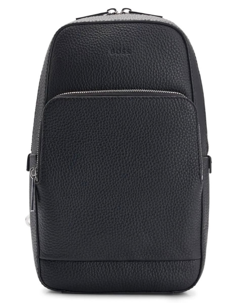 新品】HUGO BOSS ヒューゴボス グレインレザー ショルダーバッグ 新品】HUGO BOSS ヒューゴボス グレインレザー ショルダーバッグ