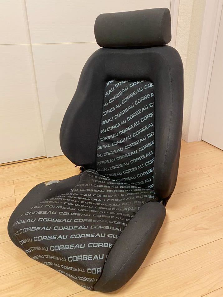  super rare CORBEAU semi bucket seat bottom cease installation bolt attaching 1 legs koru view bucket seat reclining seat old car that time thing 