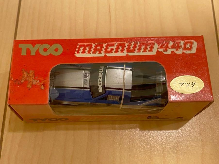 超希少 TYCO magnum440 マツダ サバンナRX-7 箱付き　新品未使用品 エポック 日本レーシングシステム マグナム440 ミニカー MAZDA 当時物_画像2