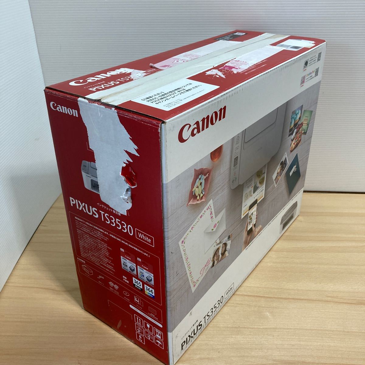 キヤノン Canon プリンター A4インクジェット複合機 PIXUS TS3530 ホワイト Wi-Fi対応 2022年 4色/一体型/BC-365/366シリーズ②_画像7