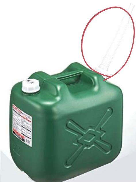 北陸土井工業 ヒシエス 軽油缶 20L(消防法適合品)ノズル付 未使用 ポリタンク グリーンの画像5