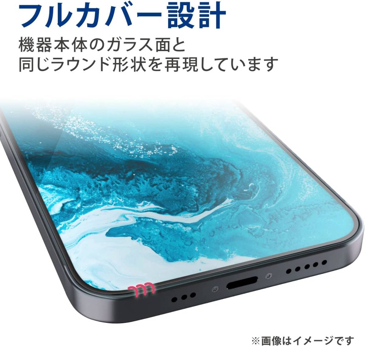 2個 エレコム Galaxy A22 5G/A21(シンプル)/A20 強化ガラスフィルム ブルーライトカット フルカバー 液晶全面保護 SC-56B SC-02M SCV46 880_画像9