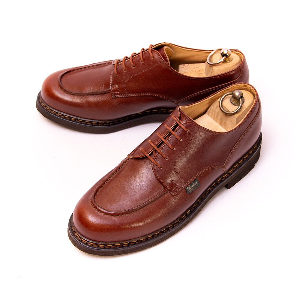 【7524MD】使用僅かの超美品 パラブーツ CHAMBORD(シャンボード)Uチップ マロン リスレザー サイズ7.5 Paraboot