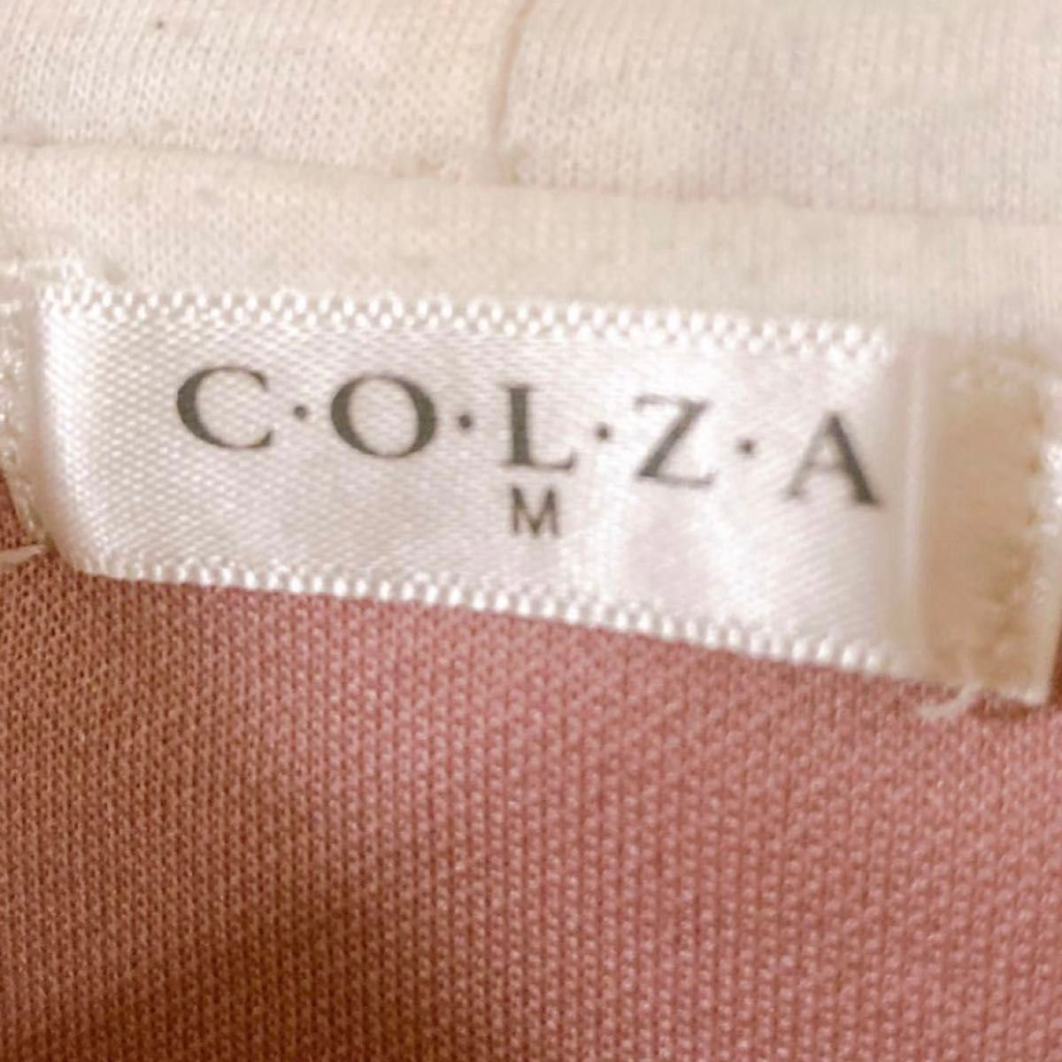 C・O・L・Z・A コルザ　パーカー　Mサイズ　ピンク　ホワイト 古着