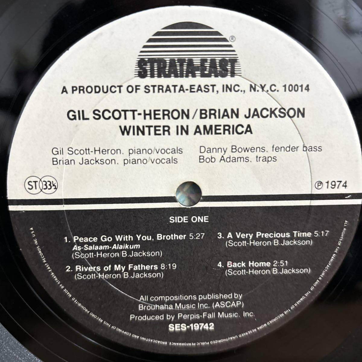 USオリジナル盤 Gil Scott-Heron Winter In America レコード Brian Jackson ギル・スコット・ヘロン Scott Heron ソウル ファンク soul_画像4