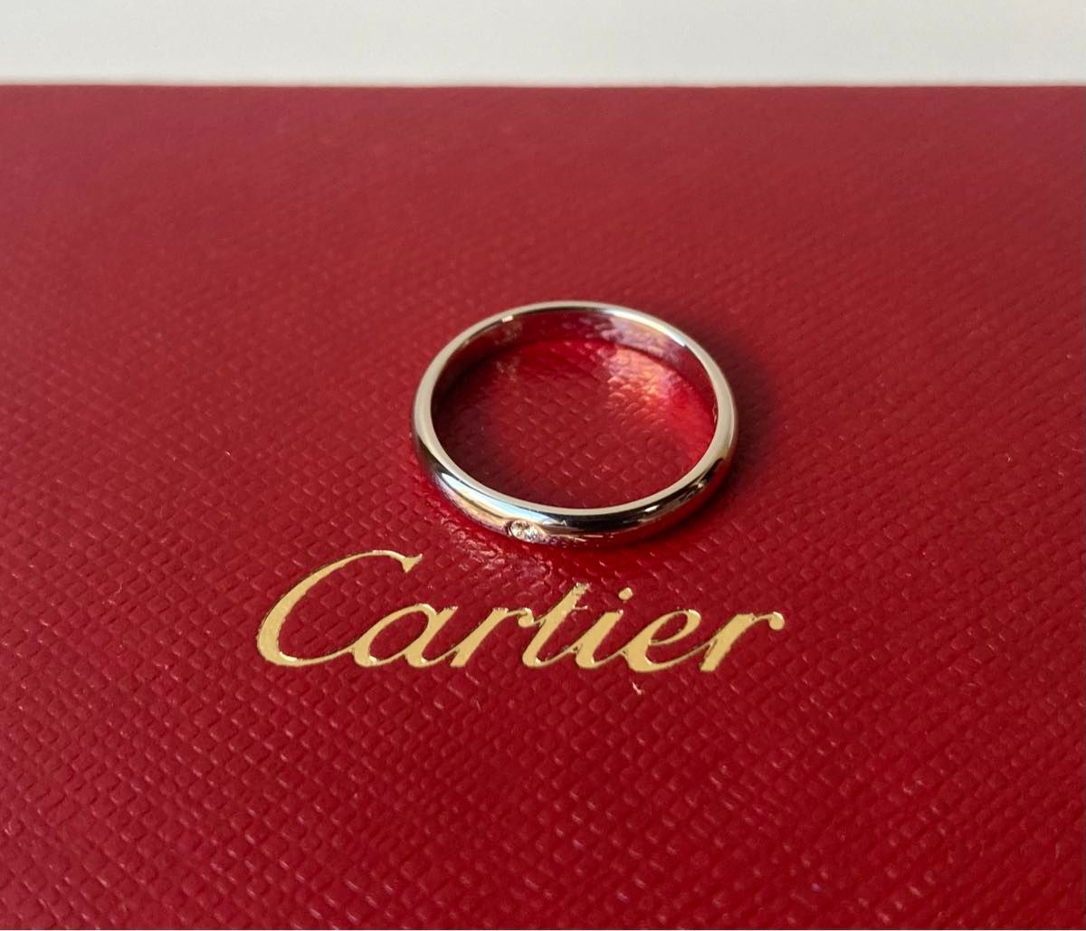 Cartier  カルティエ　1Pダイヤモンド　1895 ウェディング　マリッジ　プラチナリング　PT950