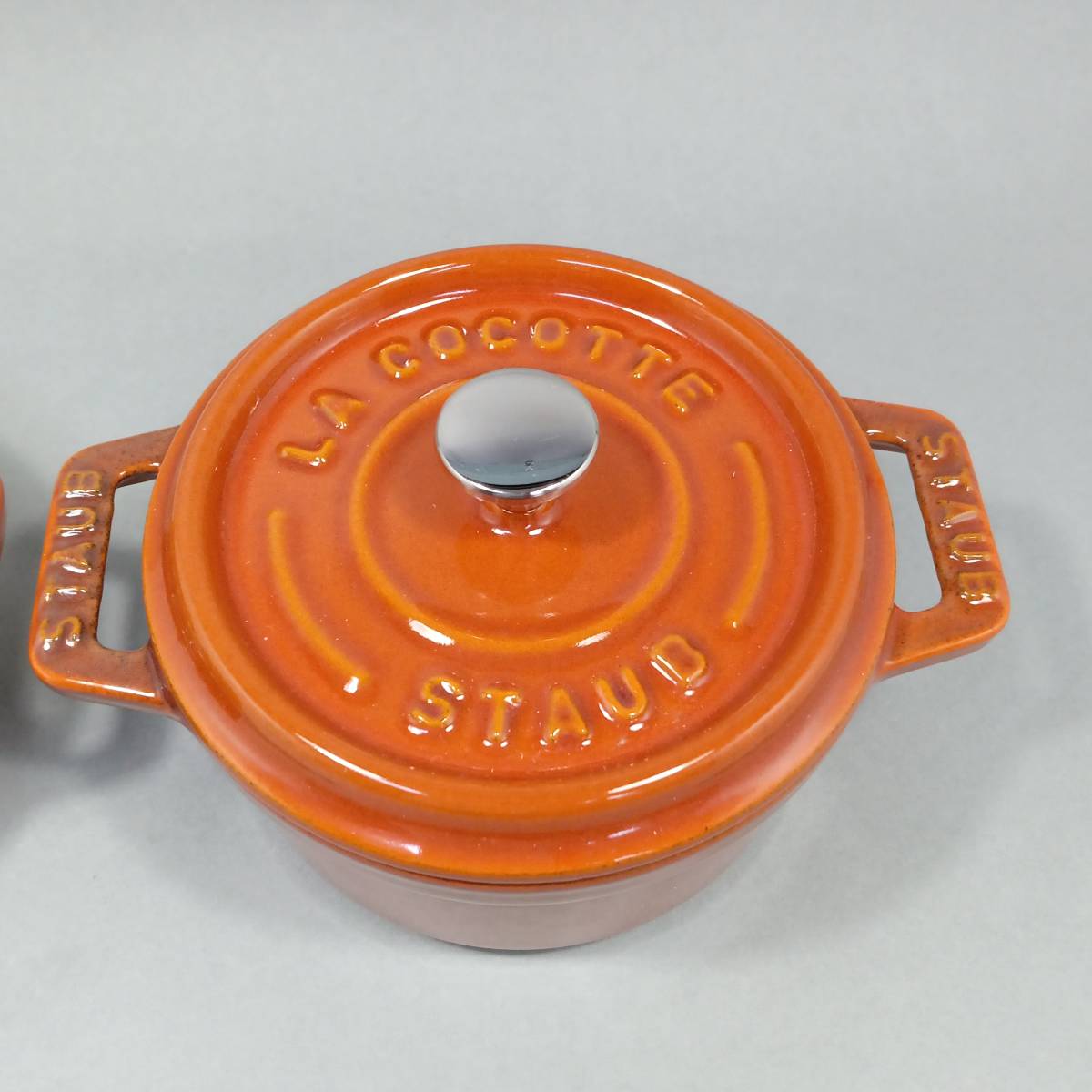 ◆ストウブ STAUB 10㎝ ココット ラウンド ホーロー 両手鍋 2個セット◆ys26717_画像3