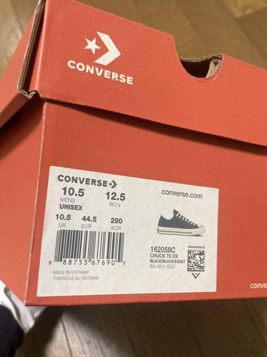 コンバースct70 ブラック チャックテイラー 29cm uk10.5 converse black スニーカー アメカジの画像9