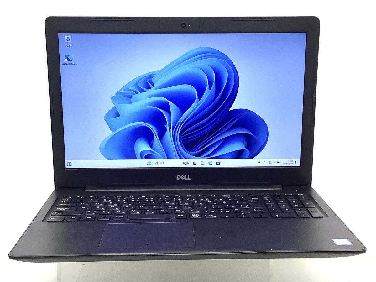 ◆ジャンク DELL Latitude3590 Win11 intel Core i3-8130U メモリ8GB HDD500GB 15.6インチ カメラ ACアダプタ付属
