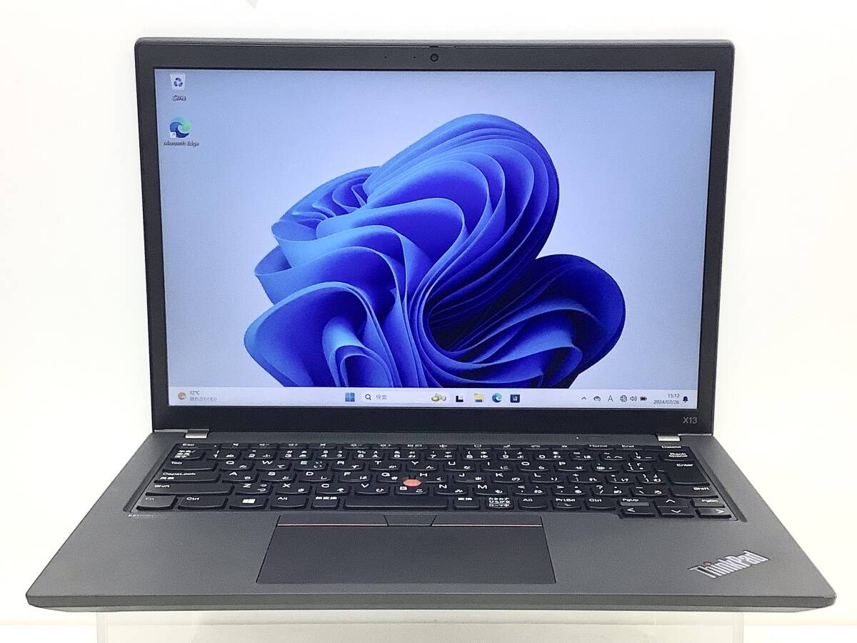 ◆即決価格 Lenovo ThinkPad X13 Win11 AMD Ryzen 5 PRO 5650U メモリ8GB SSD256GB 13.3インチFullHD カメラ ACアダプター付属_弊社管理番号262