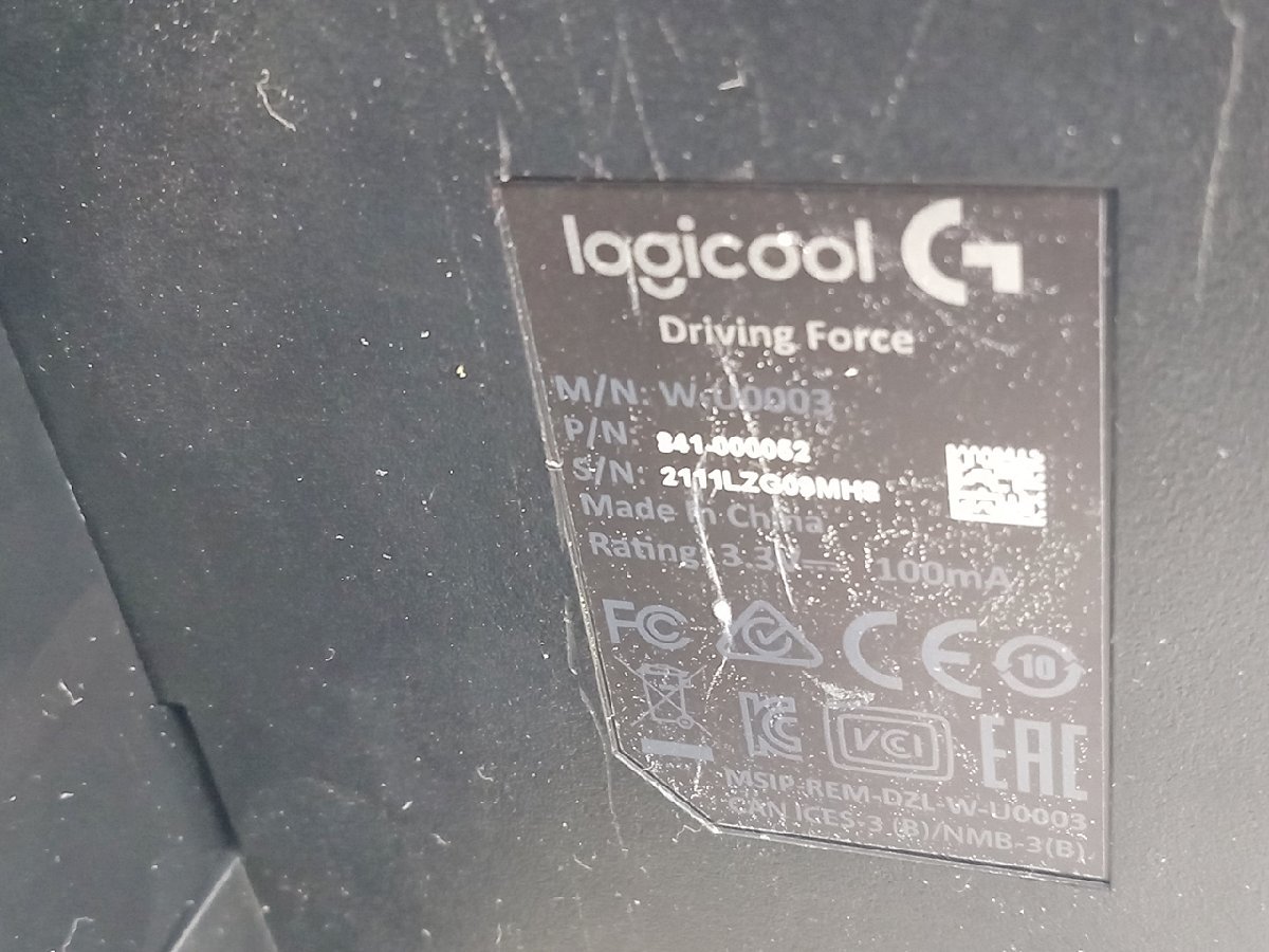 [B4A-62-003-1] Logicool ロジクール ドライビングフォースシフター G29 PS/PC レーシングホイール用 動作未確認 ジャンク_画像4