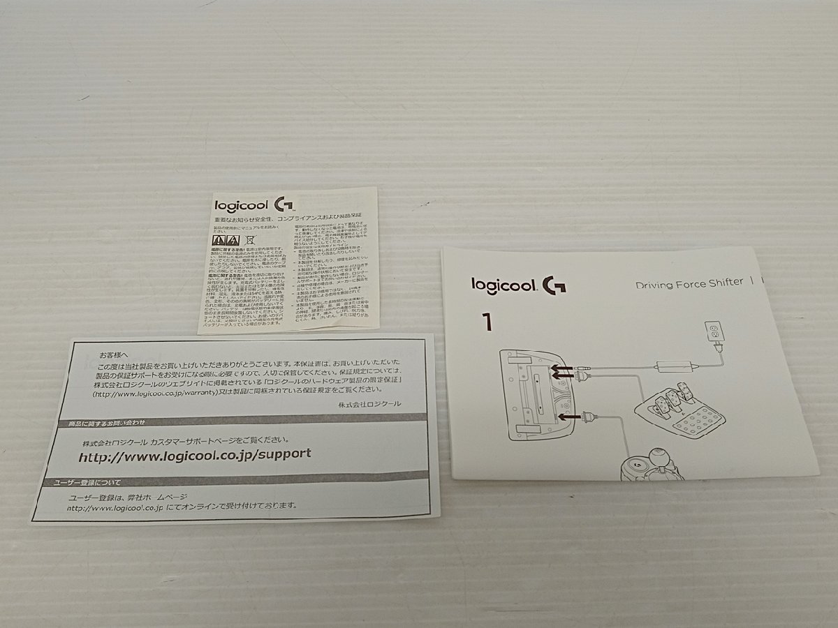 [B4A-62-003-1] Logicool ロジクール ドライビングフォースシフター G29 PS/PC レーシングホイール用 動作未確認 ジャンク_画像8
