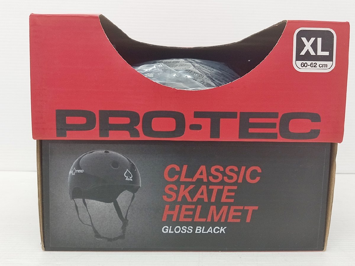 [B10A-62-018-1] PRO-TEC ヘルメット クラシック スケートヘルメット グロスブラック XLサイズ(60-62cm) 美品_画像7