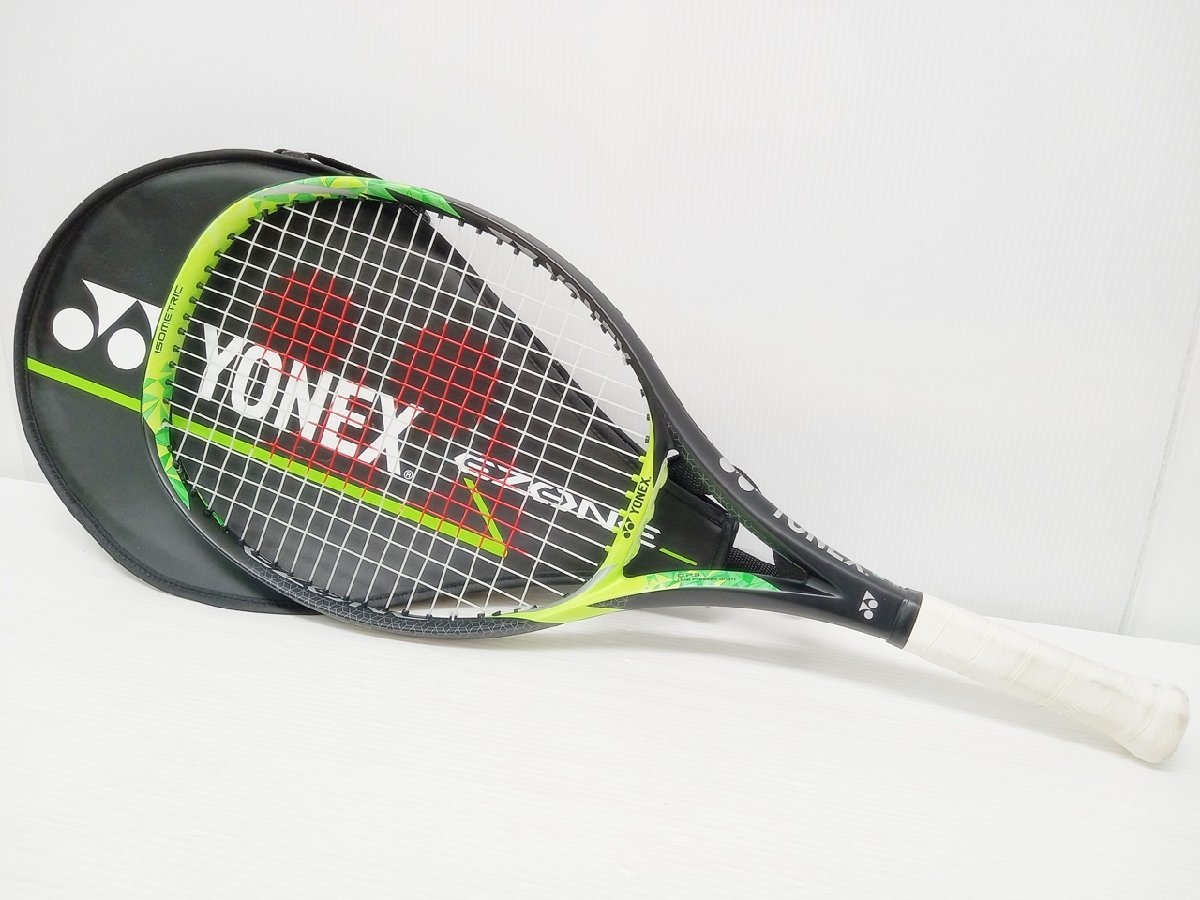 [B10A-512-025-2] Yonex ヨネックス ジュニアテニスラケット EZONE ラケット 硬式用 説明書+ケース付き 中古_画像1