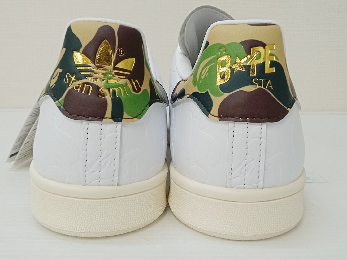 [16A-62-097-1] ◎adidas×A BATHING APE アディダス×ア ベイシング エイプ サイズ28.0cm STAN SMITH BAPE IG1115 タグ付き 未使用品