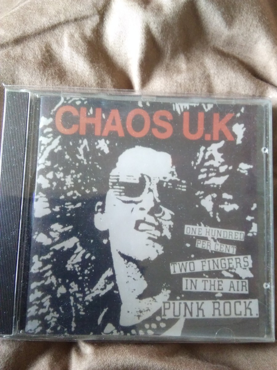 CHAOS UK 100 Percent Two Fingers In The Air Punk Rock 100% Two Fingers in the Air Punk Rock_画像1