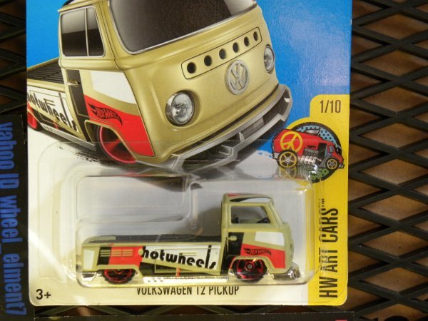 即決☆☆VOLKSWAGEN T2 PICKUP HW ART CARS USカード　ホットウィール Hot Wheels_画像1