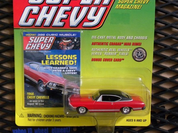 即決☆☆1968 CHEVY CHEVELLE ☆ SUPER CHEVY ジョニーライトニング　JOHNNY LIGHTNING_画像1