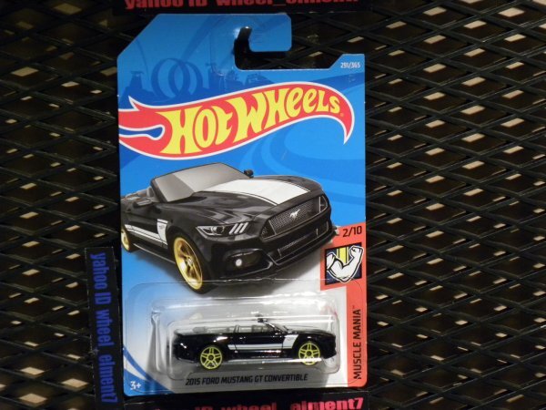 即決☆☆2015 FORD MUSTANG GT CONVERTIBLE MUSCLE MANIA ホットウィール Hot Wheels_画像2