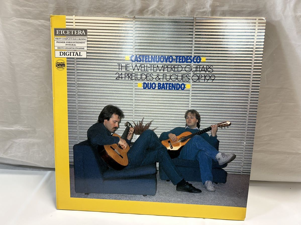 ●S248●LP レコード Castelnuovo-Tedesco*, Duo Batendo The Well-tempered Guitars - 24 Preludes & Fugues Op.199 ドイツ盤