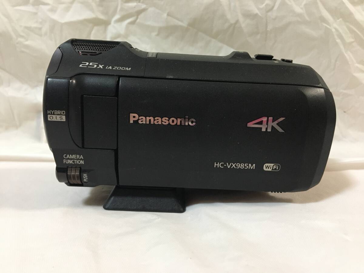 〇S408〇動作品 Panasonic HC-VX985M 2018年製 デジタル 4K ビデオカメラ LEICA ライカ パナソニック VW-W4907H/VW-LF49N_画像3