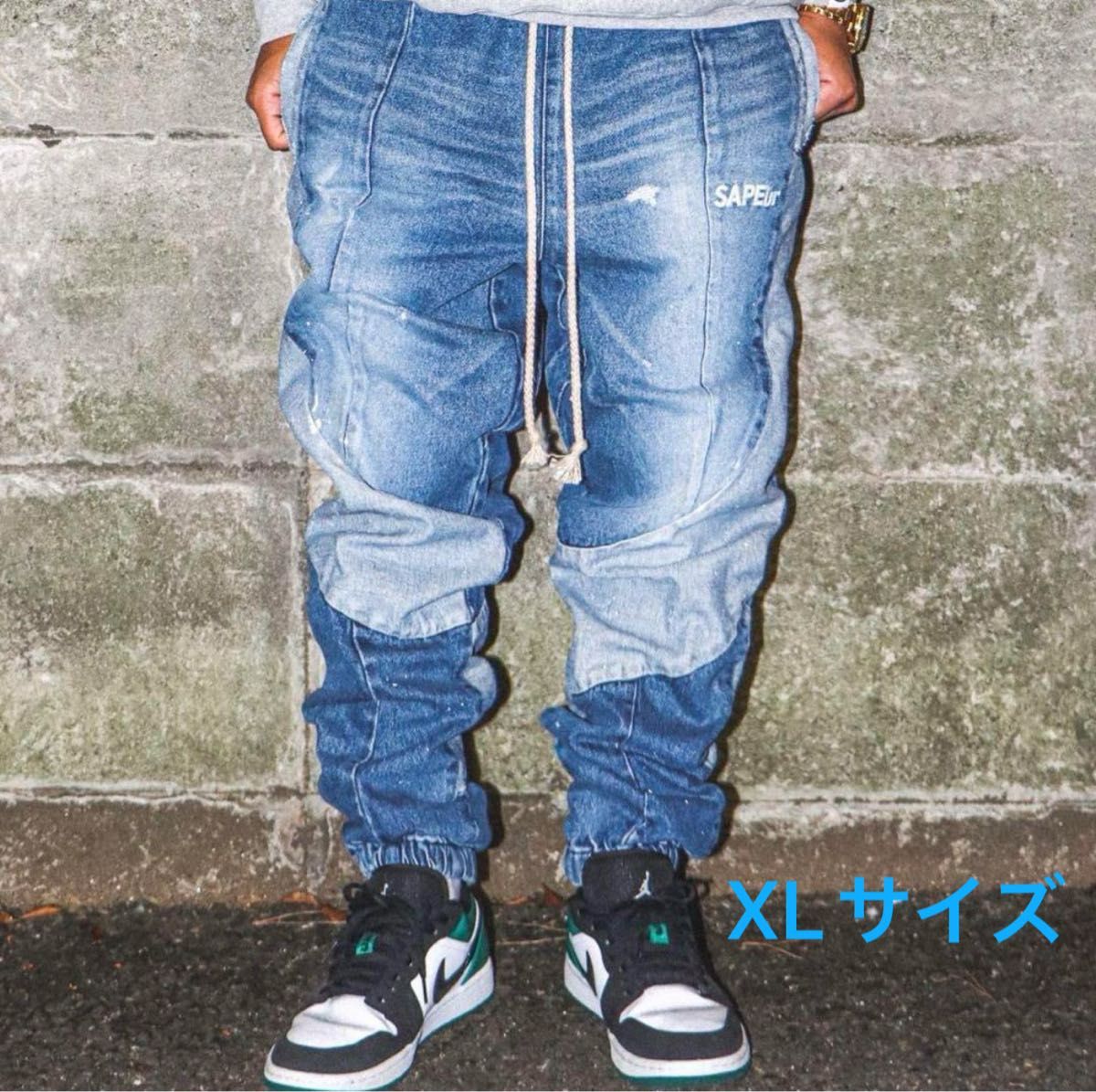SAPEur サプール ヴィンテージデニムトラックパンツ XL SAPEur サプール ヴィンテージデニムトラックパンツ XL