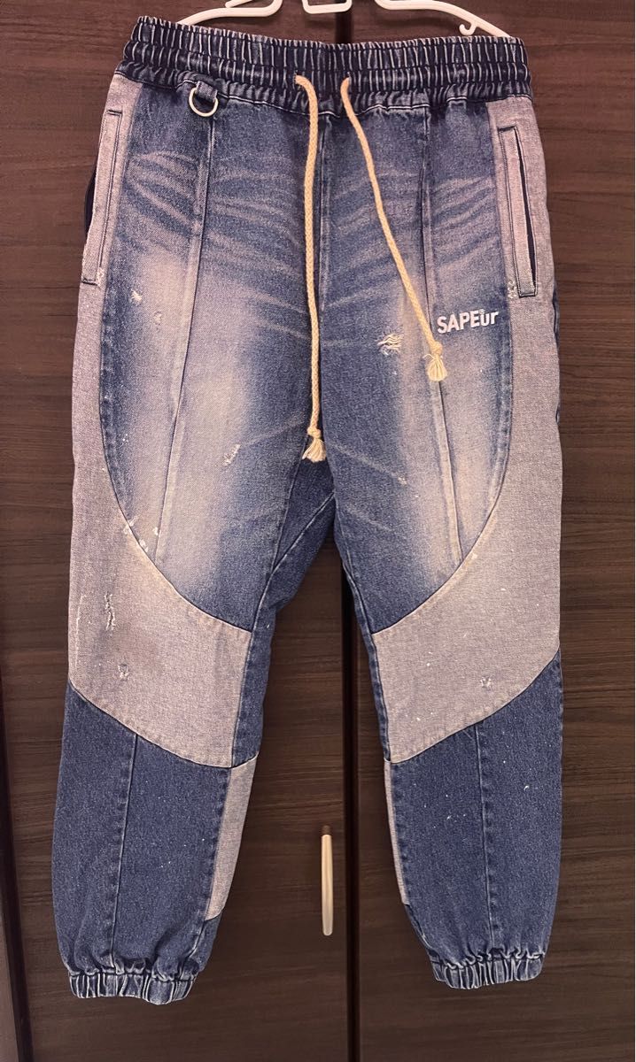 SAPEur サプール ヴィンテージデニムトラックパンツ XL SAPEur サプール ヴィンテージデニムトラックパンツ XL
