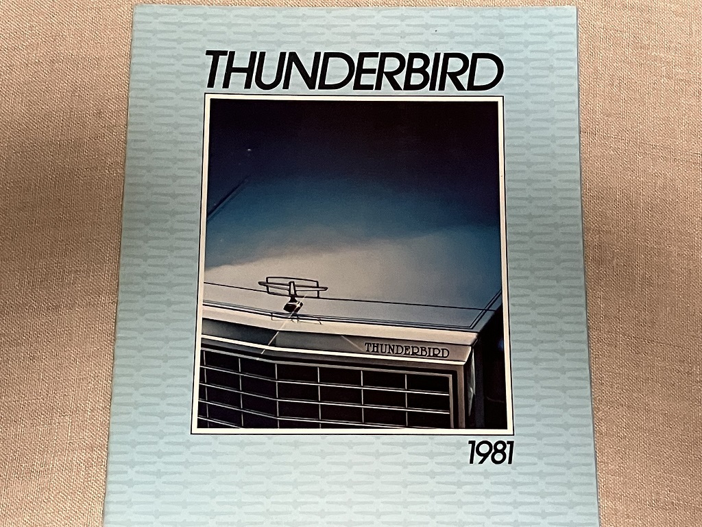 ThunderBird 1981 year catalog Ford Thunderbird color catalog 