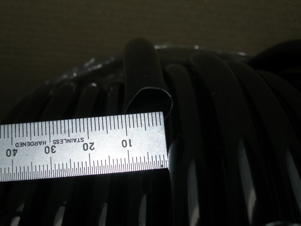 日本製 配線用 12Φ ビニールチューブ 黒 10m 切り売り PVC チューブ 配線 引き直し 新規製作 レストア等 保護チューブ ハーネスチューブ_画像2