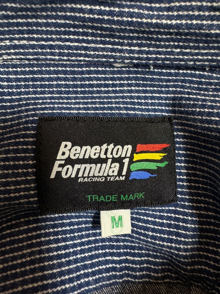 Benetton Formula1 ベネトン　シャンブレーシャツ　サイズM_画像5