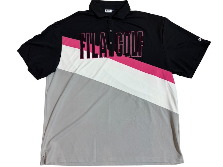 BIGサイズ　FILA GOLF フィラゴルフ 半袖シャツ　サイズ5L_画像2