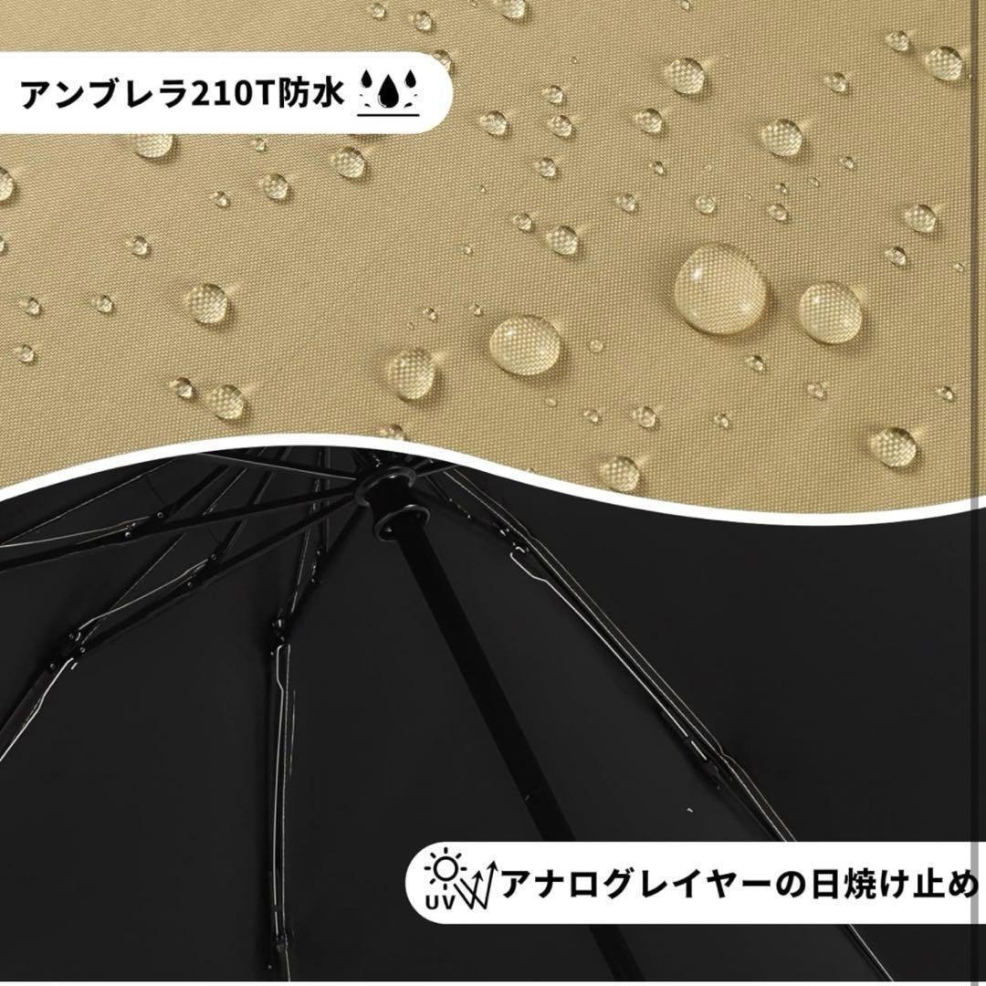 折りたたみ傘　日傘　晴雨兼用　逆傘　ワンタッチ　自動開閉　頑丈　遮光遮熱　防水_画像5