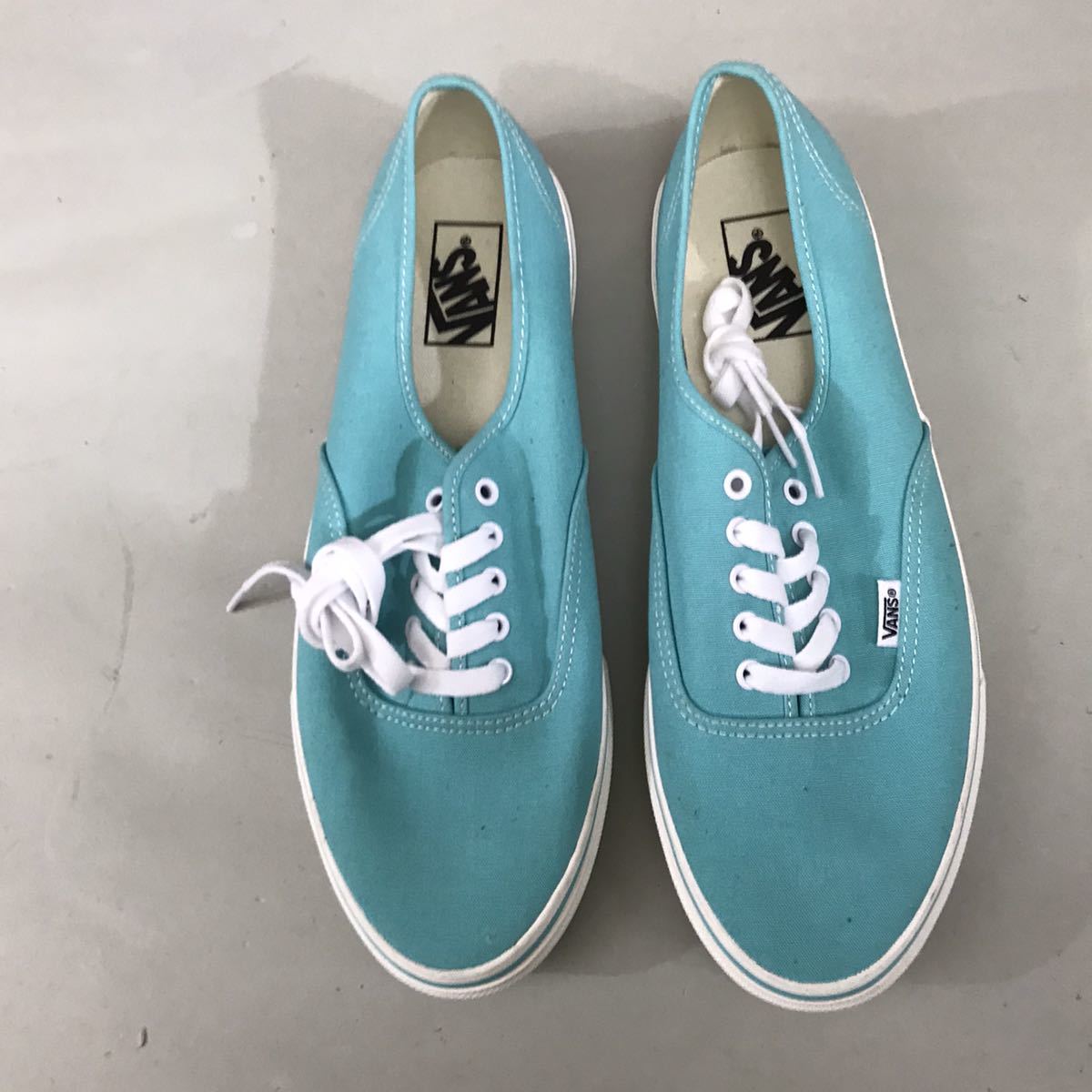 【新品未使用】バンズ VANS スニーカー オーセンティック AUTHENTIC ストリート スケボー ローカット LOW エメラルドグリーン 29.0cm @◆_画像2