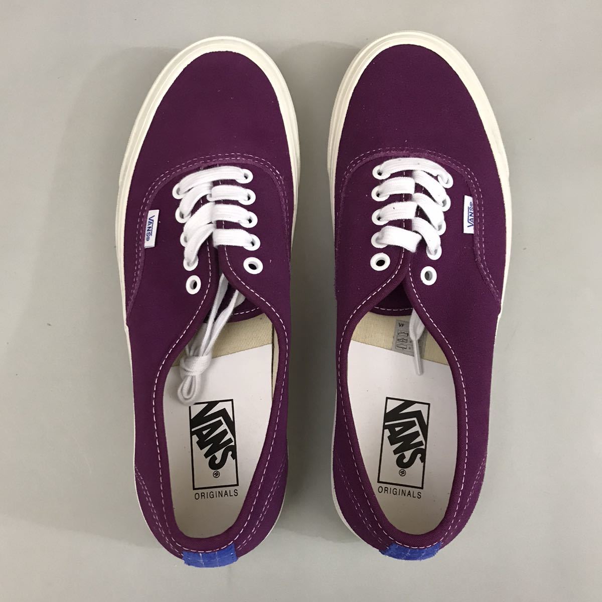 【新品未使用】バンズ VANS オーセンティック ローカット LOW スニーカー OFF THE WALL 靴 紐 シューズ パープル 紫 29.0cm @◆_画像3