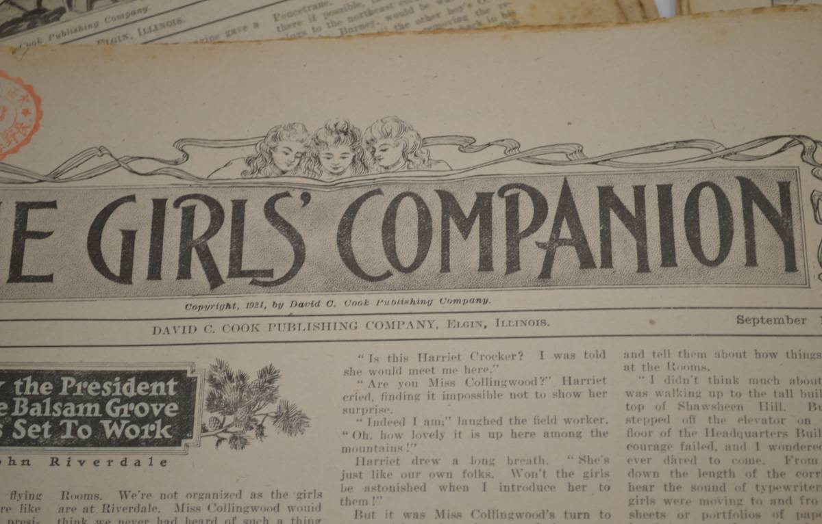 m081 難あり 大正期新聞 50部 the boys world the girls companion1921年 1922年 英字新聞 野球 競馬 英語 英文 英字 当時物 古い印刷物_画像6