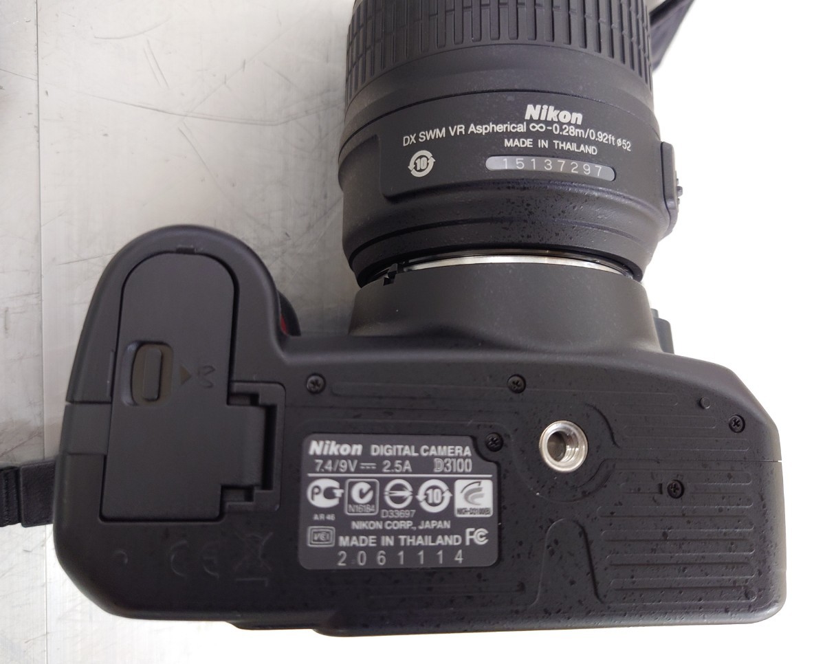 NIKON デジタル一眼レフ D3100 AF-S DX NIKKOR 18-55mm f/1:3.5-5.6G VR 動作確認済み_画像9