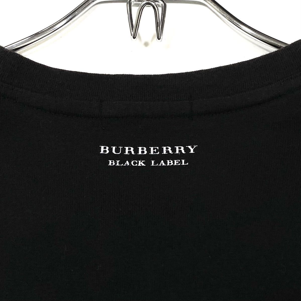 BURBERRY BLACK LABEL(バーバリーブラックレーベル)半袖Tシャツ ノバチェック 刺繍ロゴ メンズ2 ベージュ系/ブラック/他_画像5