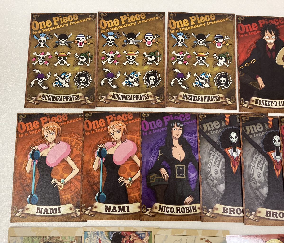 まとめ売り ONEPIECE展 イラスト展 STRONG World ポストカード ブロマイド セット ルフィ トラファルガーロー ナミ ニコロビン チョッパー_画像2