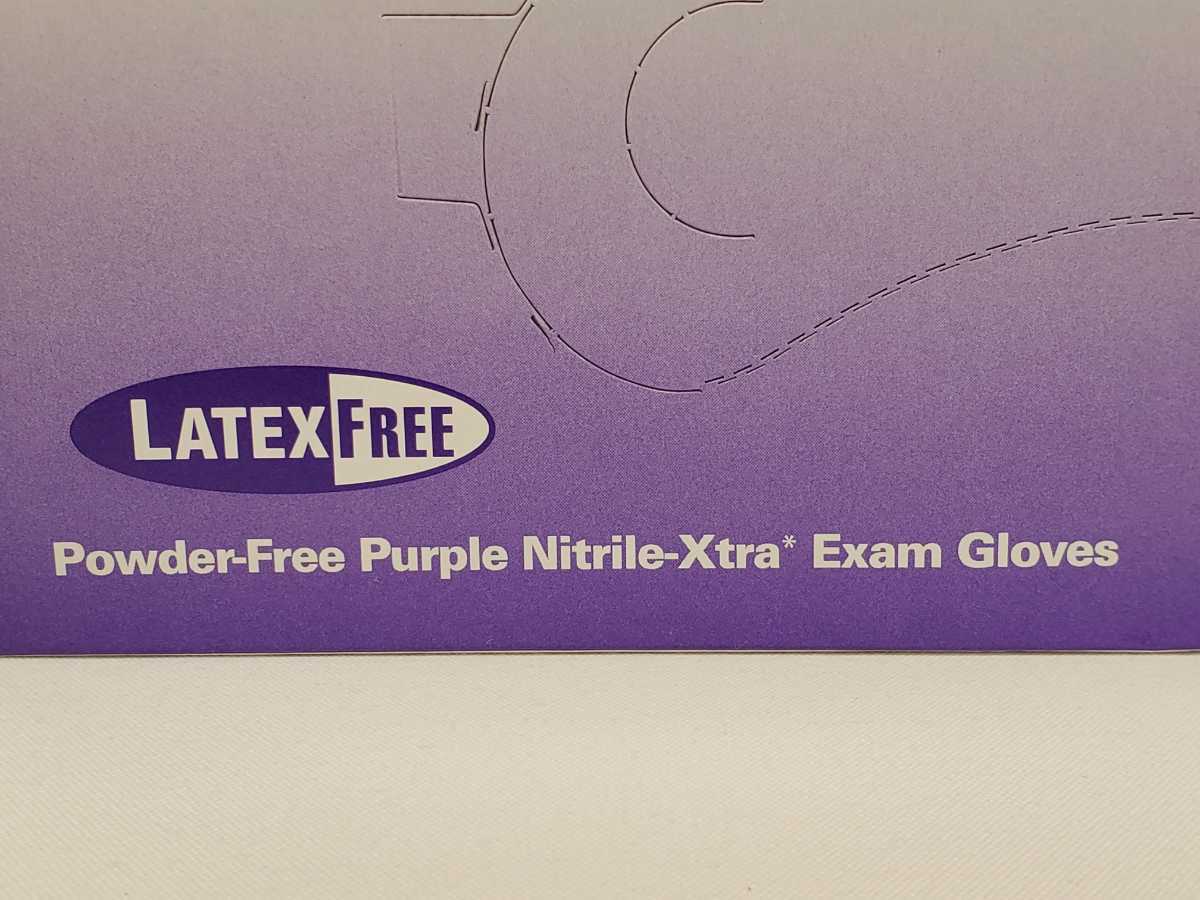 送料無料 キンバリークラーク パープル ニトリル エクストラ グローブ　1000枚（1箱50枚x20個）期限切れ Kimberly-Clark _画像6