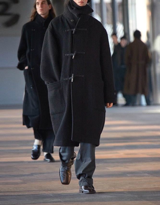 LEMAIREru mail duffle coat MAXI DUFFLE COAT 48 black 