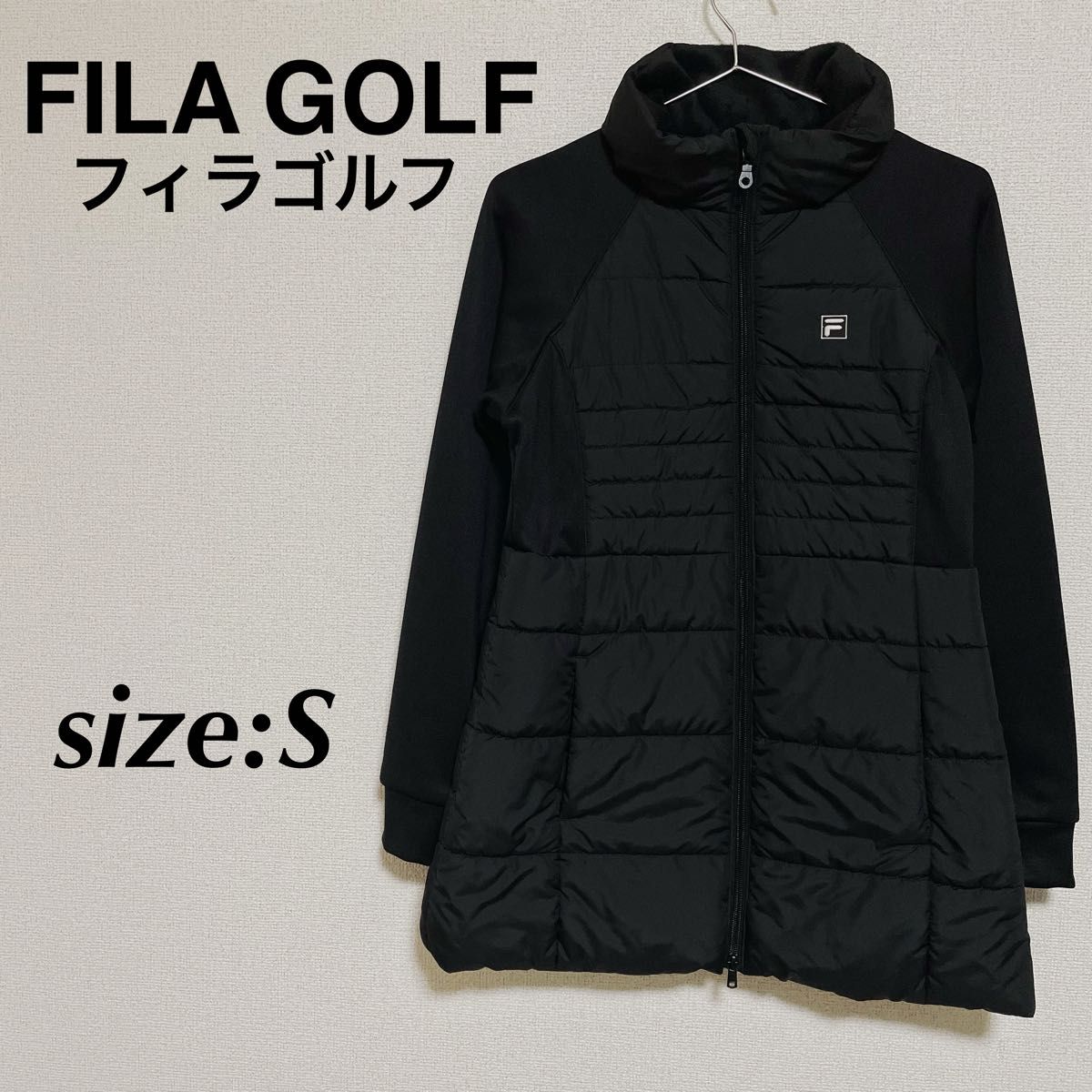 FILA GOLF フィラゴルフ ゴルフウェア ゴルフジャケット ジャンパー 黒 ダウンコート アウター
