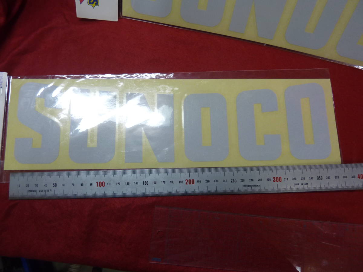 SUNOCO スノコ ステッカー 反射素材 ロゴ切り文字 2枚の画像5