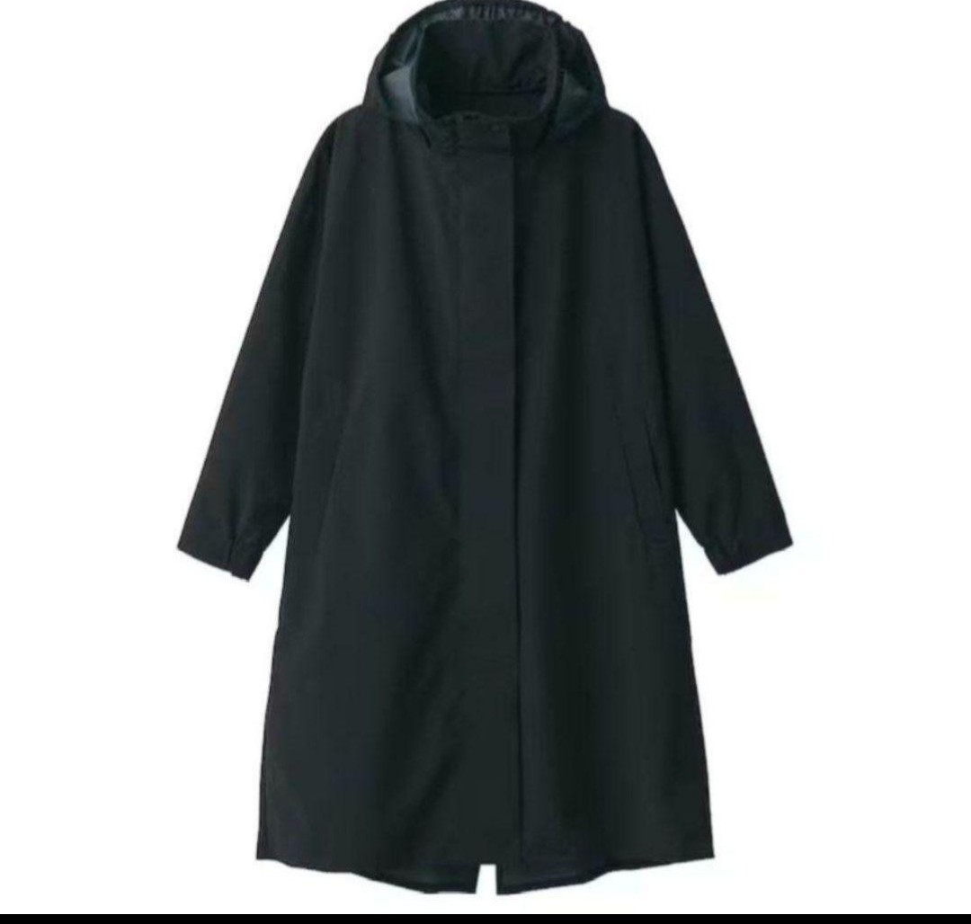 無印良品　コート 撥水ジャケット 婦人 コート ブラック MUJI_画像1