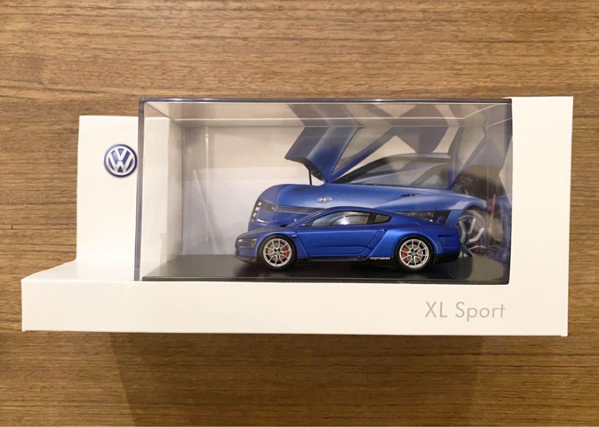 新品 オリジナルパッケージ付き 希少！1/43 VW純正 スパーク VW XL スポーツ ブルー 限定品