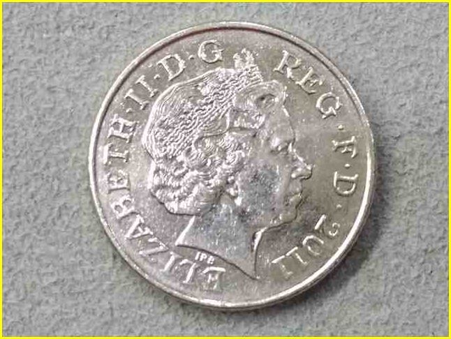 【イギリス 10ペンス 硬貨/2011年】 TEN PENCE/エリザベス2世/コイン_画像3