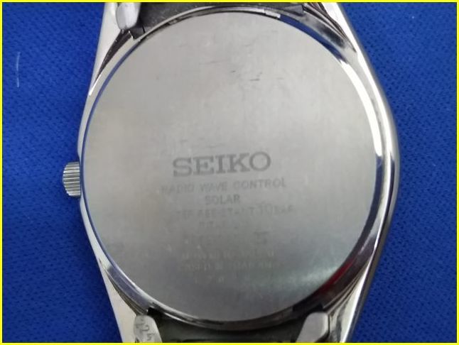 【美品/動作品】 SEIKO セイコー スピリット スマート SBTM217 7B52-0AK0 チタン メンズ 腕時計 ソーラー 電波時計_画像4