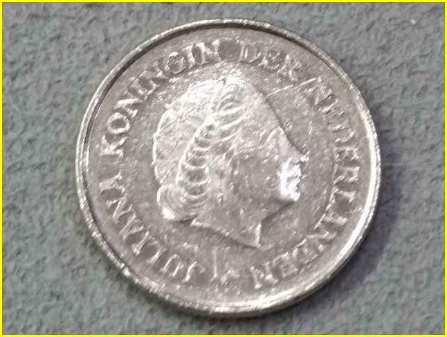 【オランダ 25セント 硬貨/1977年】 25 CENT/旧硬貨/コイン/25Ct/古銭/NEDERLANDEN_画像4