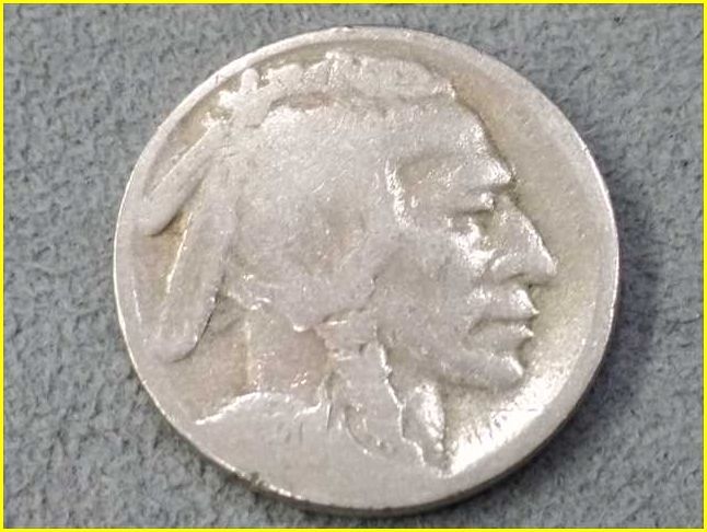 【アメリカ 5セント 硬貨/1920年?】 バッファロー/インディアン/米ドル/コイン_画像4