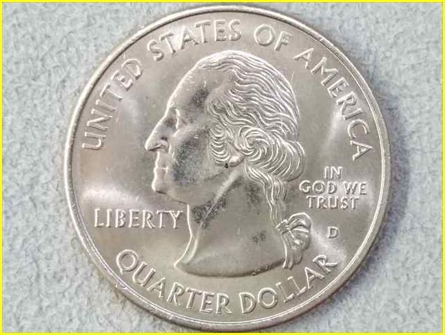 【アメリカ 50州25セント硬貨《コネチカット州》/1999年】クォーターダラーコイン/桃/50州25セント硬貨プログラム/The 50 State Quarters P_画像3
